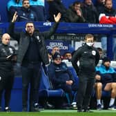 Valerien Ismael, Manager of West Bromwich Albion reacts during the Sky Bet Championship match between Queens Park Rangers and West Bromwich Albion