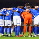 Players of Birmingham City huddle prior to the Sky Bet Championship match between Fulham and Birmingham City at Craven Cottage