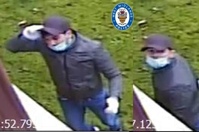 Police want to talk to this man after a flat was broken into 