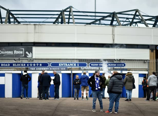 Birmingham City fans arrive at the stadium prior to the Sky Bet Championship match between Birmingham City and Reading at St Andrew's Trillion Trophy Stadium