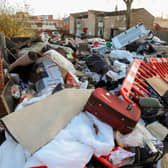 Fly-tippers dump piles of rubbish on private land near the Jewellery Quarter