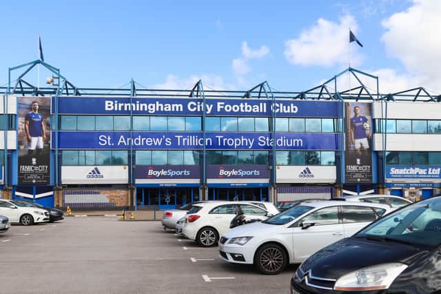 <p>Birmingham City Football Club St Andrews Stadium</p>