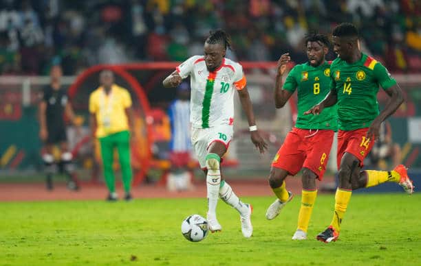 Bertrand Traore in action for Burkina Faso in the AFCON. Picture: Ulrik Pedersen/NurPhoto via Getty Images. 