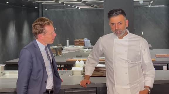Michelin chef Aktar Islam with West Midlands Mayor Andy Street