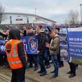 Blues fans gathered on Saturday to protest against the club’s owners