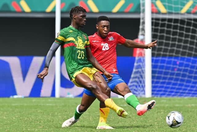 Yves Bissouma (left) playing for Mali at the Africa Cup of Nations. Credit: Getty 