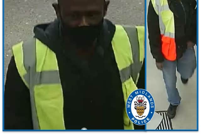 Police are appealing for the public’s help to trace this man in connection with the alleged theft 