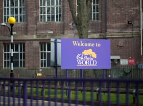 The entrance to Cadbury World in Bournville, Birmingham (Photo by Christopher Furlong/Getty Images)