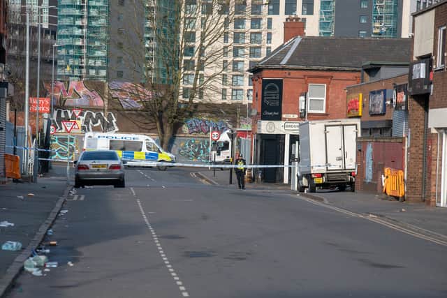 West Midlands Police investigate murder in a flat on Moseley Street in Digbeth