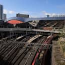 Services calling at Birmingham New Street have been badly affected by Storm Eunice