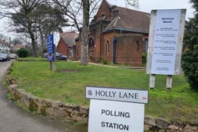 Erdington by-election polling station
