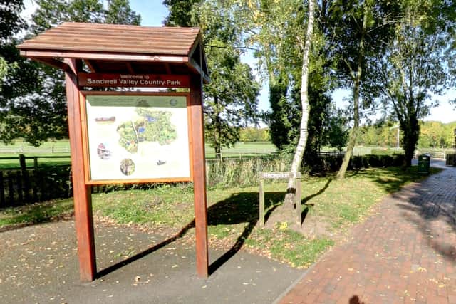 One of the entrances to the country park