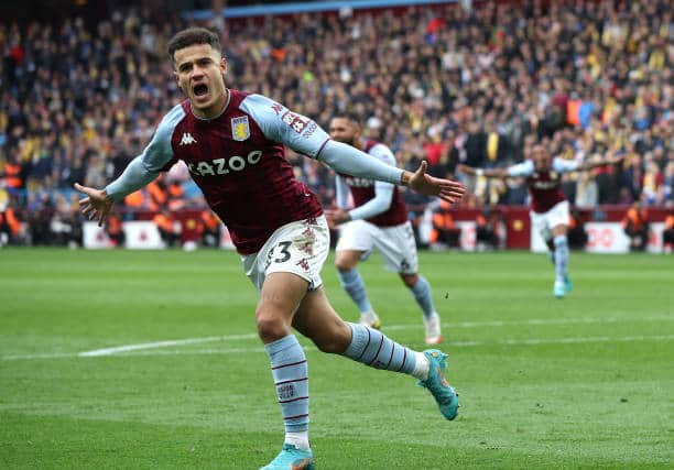 Fans’ favourite Philippe Coutinho celebrates. Picture: Eddie Keogh/Getty Images.