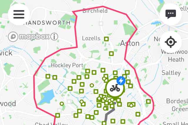 Use the Beryl app to find the docking station which is closes to you