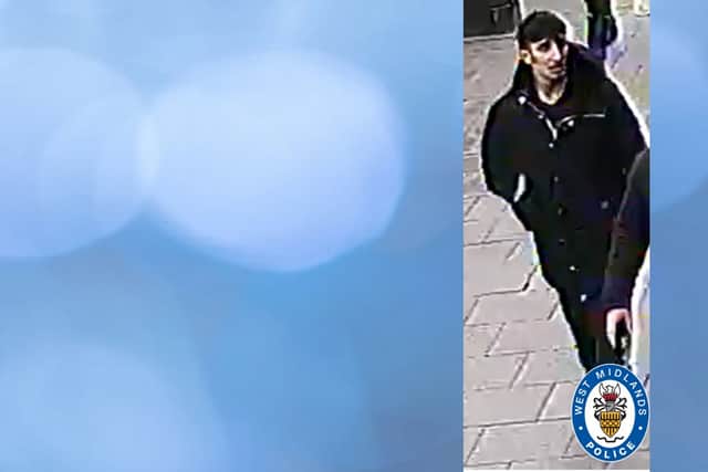 Police have released this CCTV of one person they’re keen to talk to