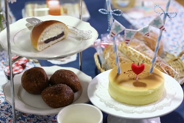 A lovely looking afternoon tea set 