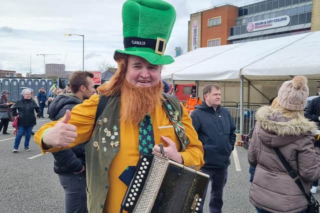 Leprechaun at Birmingham’s St. Patrick’s day Festival