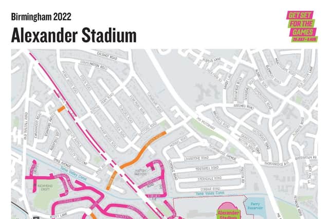 Alexander Stadium road closures for the Commonwealth Games