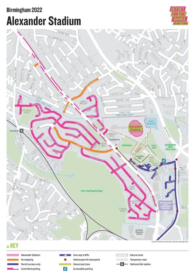 Alexander Stadium road closures for the Commonwealth Games