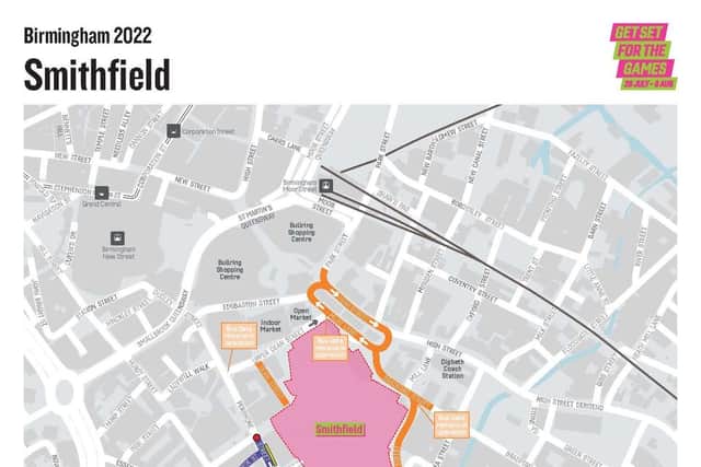 Smithfield road closures for Commonwealth Games