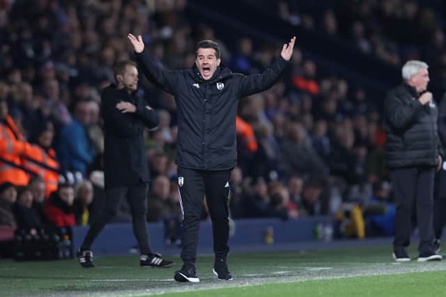 Marco Silva, Manager of Fulham reacts during the Sky Bet Championship match between West Bromwich Albion and Fulham at The Hawthorns