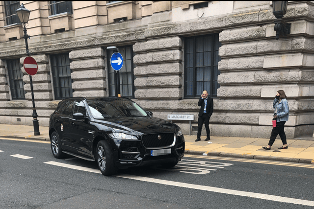 Birmingham City Council Leader Cllr Ian Ward’s car spotted using a city centre bus lane on Margaret Street on July 21, 2021