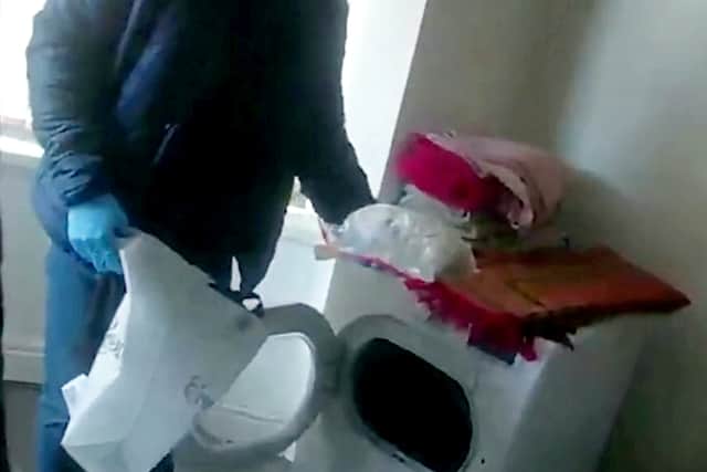 West Midlands Police find £28,000 worth of drugs in a washing machine in Smethwick