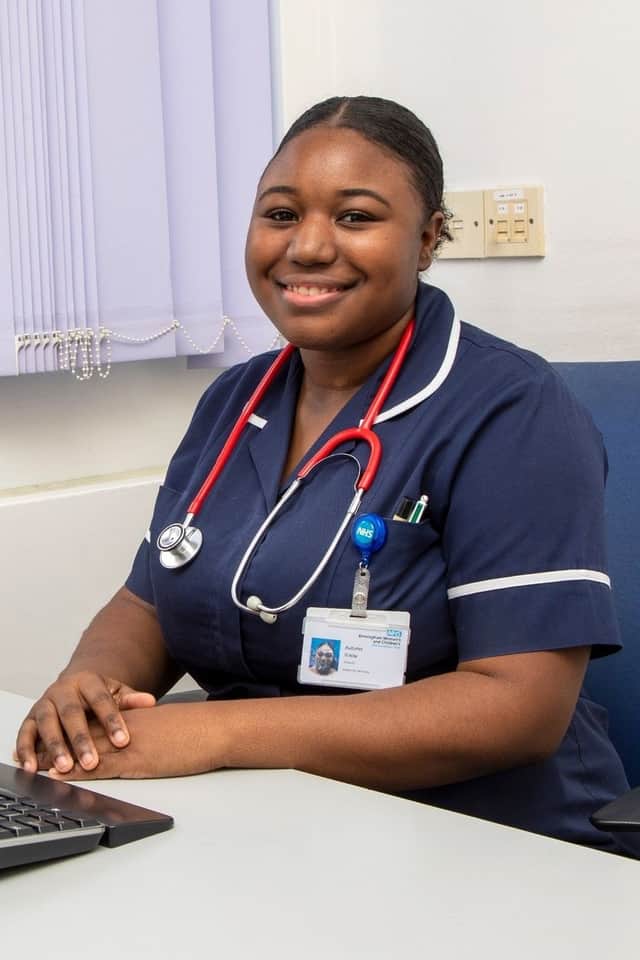 New midwife Autumn White has relished her introduction to the job. Picture: NHS Birmingham Women’s and Children’s NHS Trust.