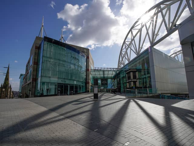 The Bullring in Birmingham during the nationwide lockdown in March 29 (Photo by Christopher Furlong/Getty Images)