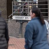 Cherry Street in Birmingham signals the cities historic links to blossom