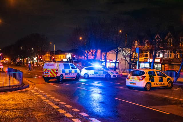 Police investigate a fatal collision on Coventry Road, near to the junction of Kings Road in south Yardley on April 1