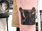 Tattoo artists Jon Arton inks the moment Will Smith slapped Chris Rock
