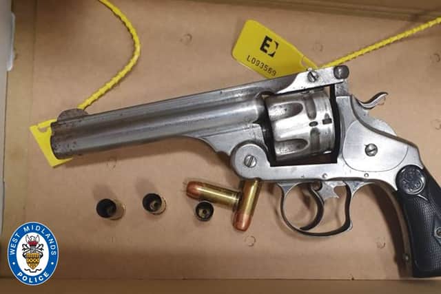 The loaded revolver used in the shooting