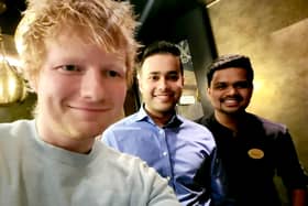 Ed Sheeran plays pool at The Roost pub in Small Heath