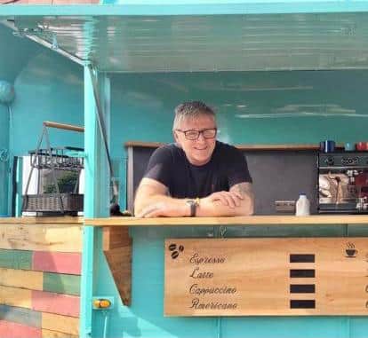 The old horsebox has been converted into a coffee shop. Picture: Birmingham City Council.