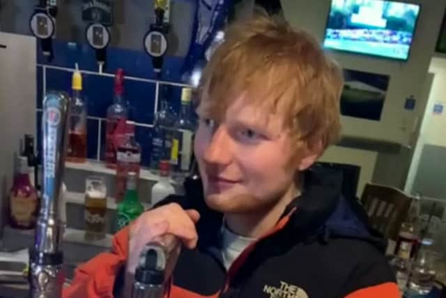 Ed Sheeran visits The Roost pub in Small Heath