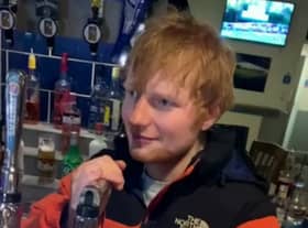 Ed Sheeran visits The Roost pub in Small Heath