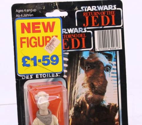 The Return of the Jedi plastic Yak Face figure reduced to 99p in Tesco at the Swan Shopping Centre in Yardley in the 1980s