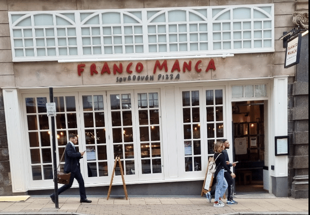 Franco Manca on Bennetts Hill in Birmingham city centre