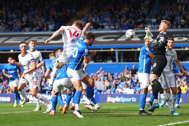 Ben Sheaf of Coventry City scores their team's second goal during the Sky Bet Championship match between Birmingham City and Coventry City at St Andrew's