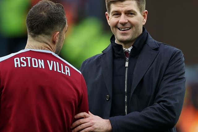 Aston Villa boss Steven Gerrard 