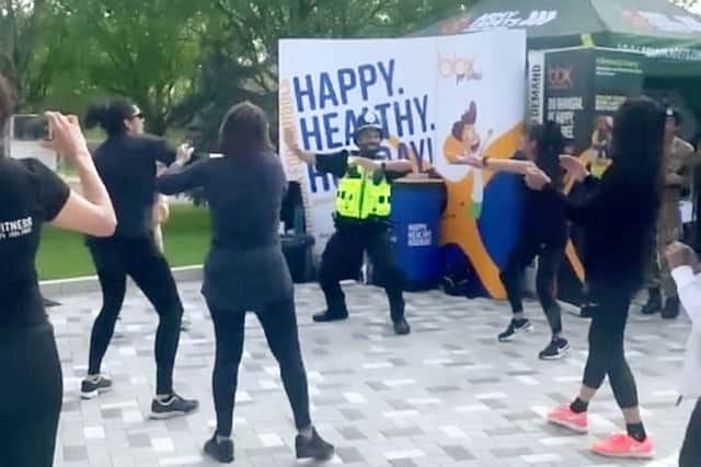 Perry Barr Police tweeted the clip of the officer dancing 