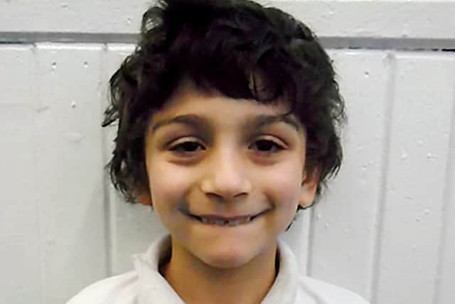 Hakeem Hussain died along in the garden from an asthma attack.