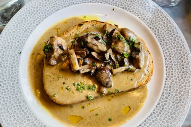 Garlic mushrooms at Rouge at Bullring, Birmingham
