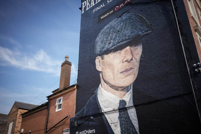 A Peaky Blinders mural in Digbeth where Two Tone will be filmed at the new studio
