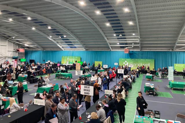 Sandwell Council local elections count at Tipton Sports Academy