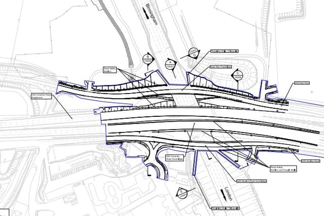 HS2 bridge plans on A45 Coventry Road