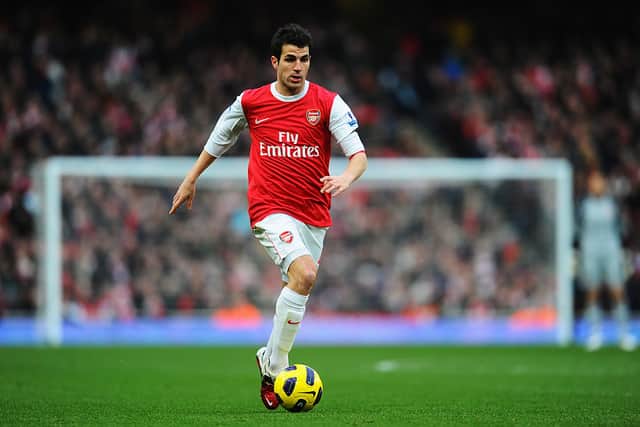 Cesc Fabregas playing for Arsenal. Credit: Mike Hewitt/Getty Images