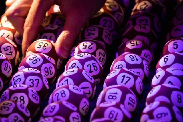 EuroMillions lottery balls