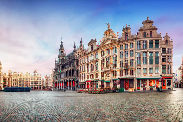 The Grand Place in Brussels shows the impressive architechture of the capital